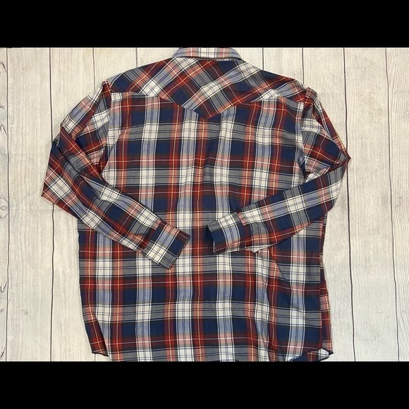 Wrangler Western Style Snap Button Shirt Men's 2XL - Picture 2 of 9